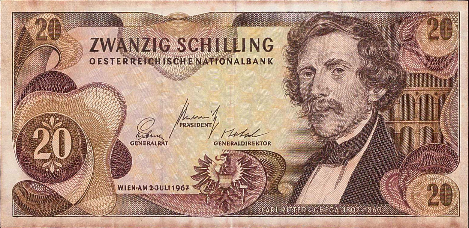 Austria 20 1967 VF P-142/a